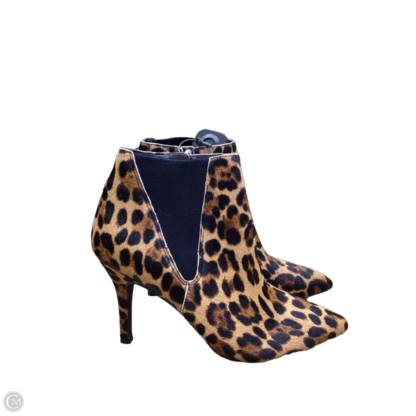 Boots Ankle Heels By Nine West In Animal Print, Size: 8.5