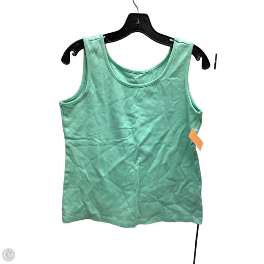 Top Sleeveless By Lands End In Teal, Size: M