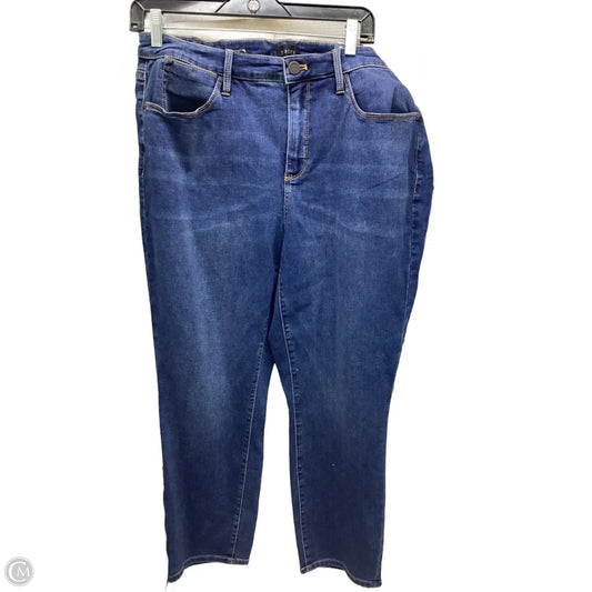 Jeans Cropped By Talbots In Blue Denim, Size: 14