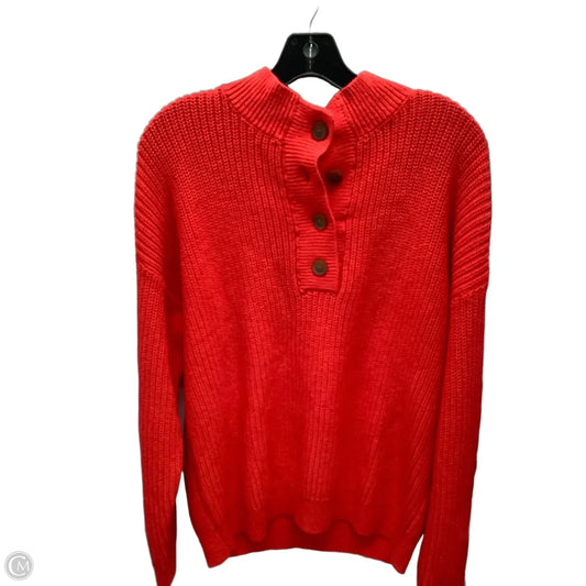 Sweater By Loft In Red, Size: L