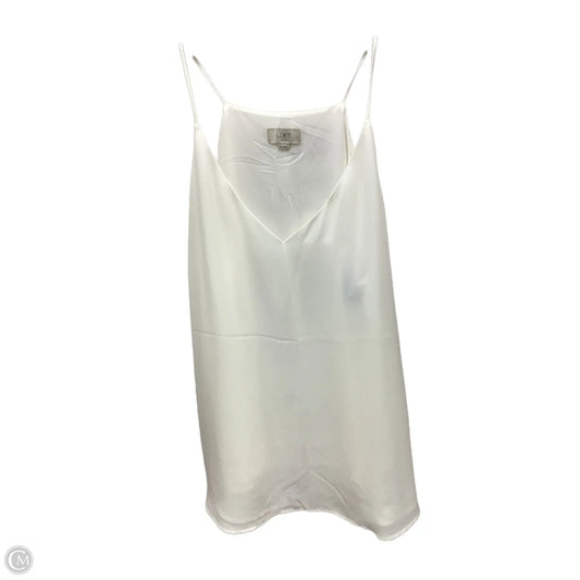 Top Sleeveless By Loft In White, Size: Xl