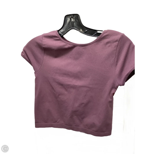 Top Short Sleeve By Free People In Purple, Size: M