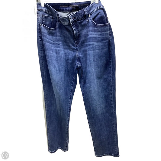 Jeans Straight By Chicos In Blue Denim, Size: 12