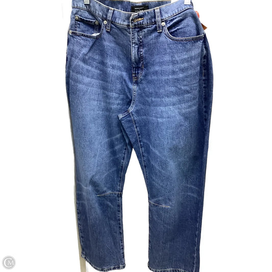 Jeans Boyfriend By Banana Republic In Blue Denim, Size: 14