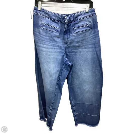 Jeans Cropped By Talbots In Blue Denim, Size: 14