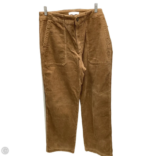 Pants Corduroy By Loft In Brown, Size: 12
