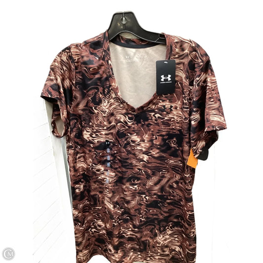 Top Short Sleeve By Under Armour In Multi-colored, Size: Xl