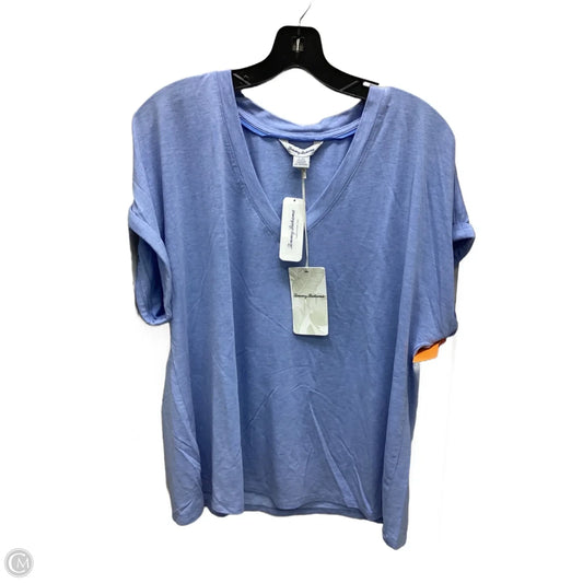 Top Short Sleeve By Tommy Bahama In Blue, Size: L