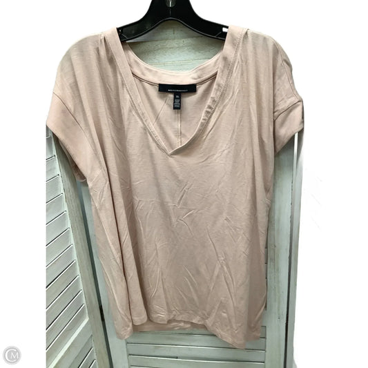Top Short Sleeve By White House Black Market In Pink, Size: Xl