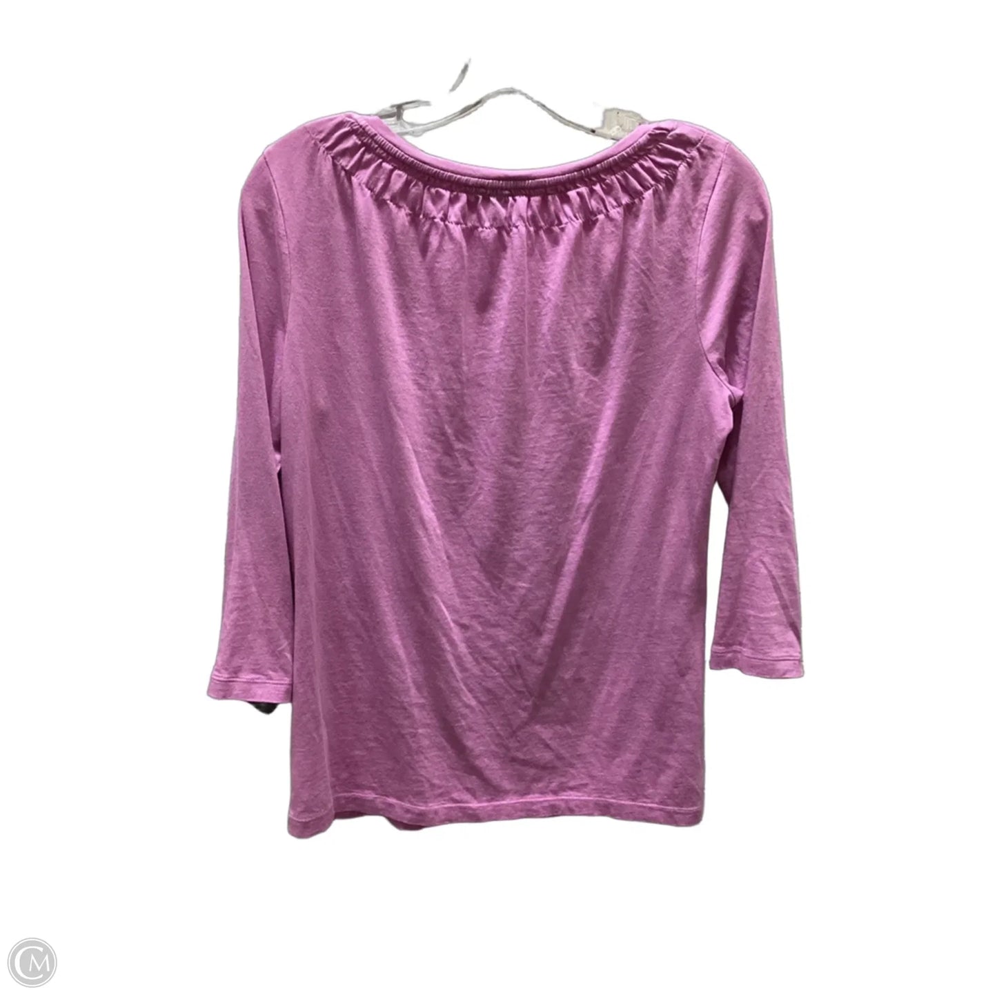 Top 3/4 Sleeve By Talbots In Purple, Size: S