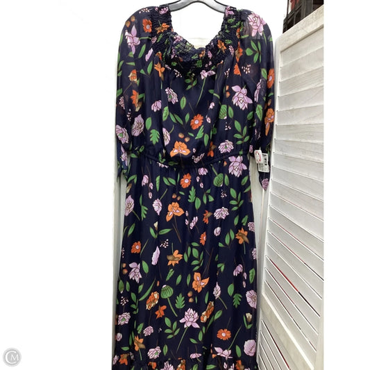 Dress Casual Maxi By Ronnie Nicole In Floral Print, Size: 12