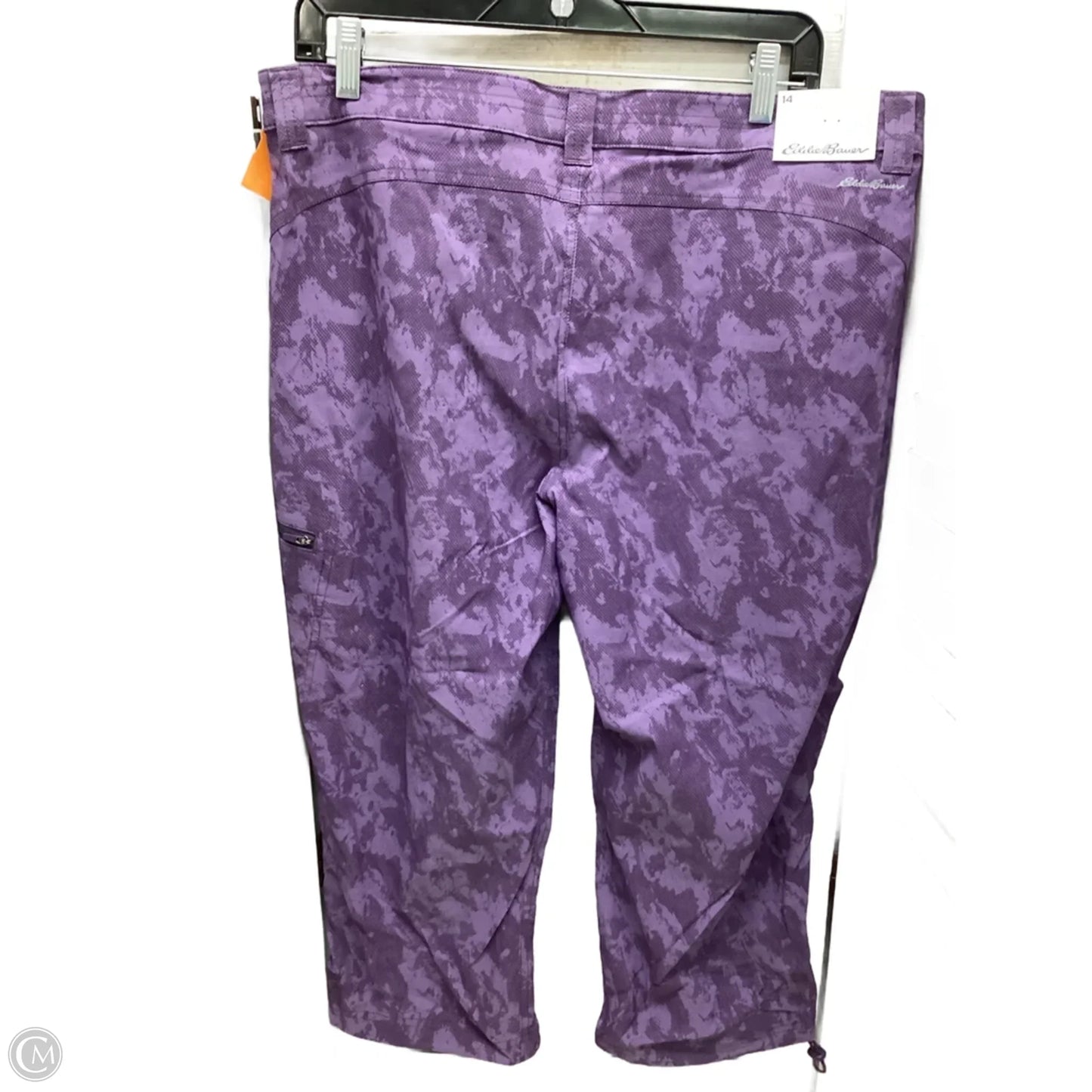 Capris By Eddie Bauer In Purple, Size: 14