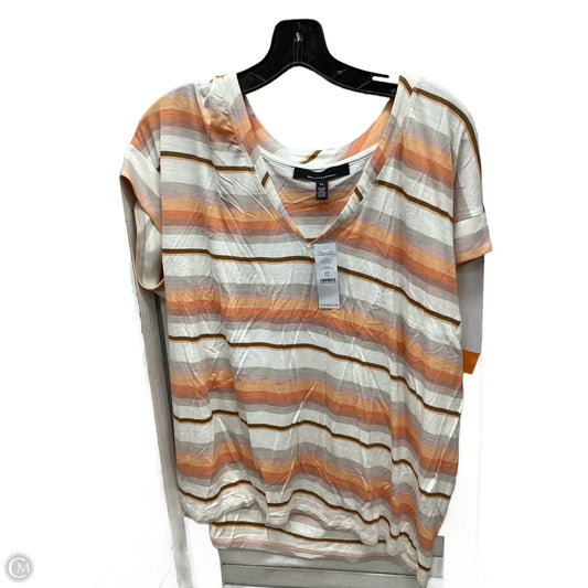 Top Short Sleeve By White House Black Market In Multi-colored, Size: Xl