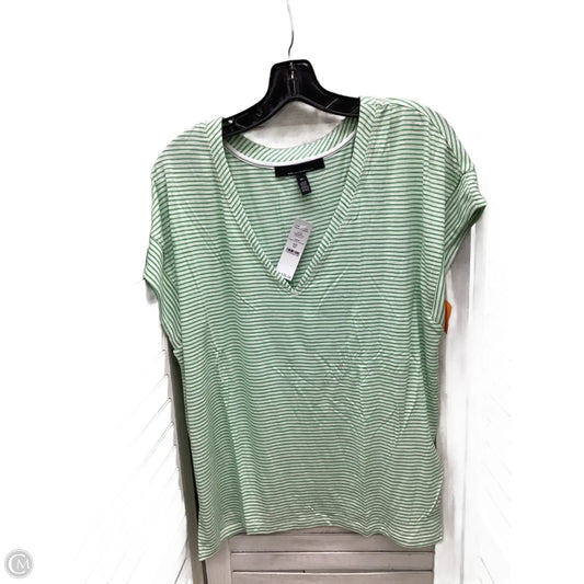 Top Short Sleeve By White House Black Market In Striped Pattern, Size: Xl