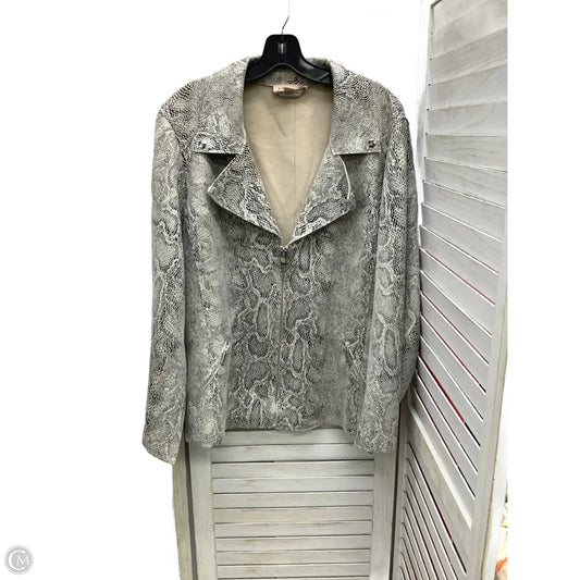 Jacket Other By Philosophy In Snakeskin Print, Size: 2x