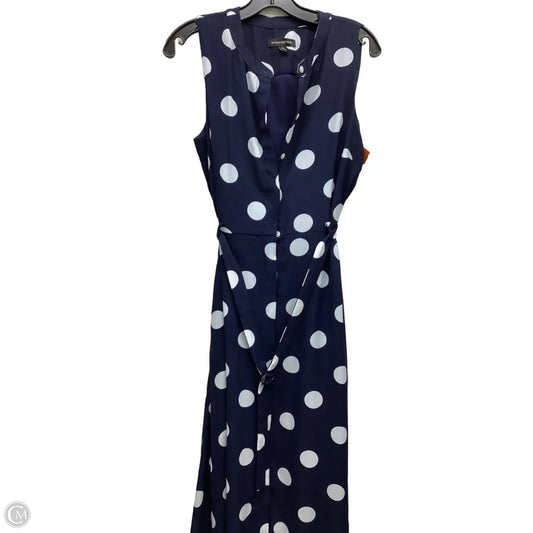 Dress Casual Maxi By Banana Republic In Polkadot Pattern, Size: 10
