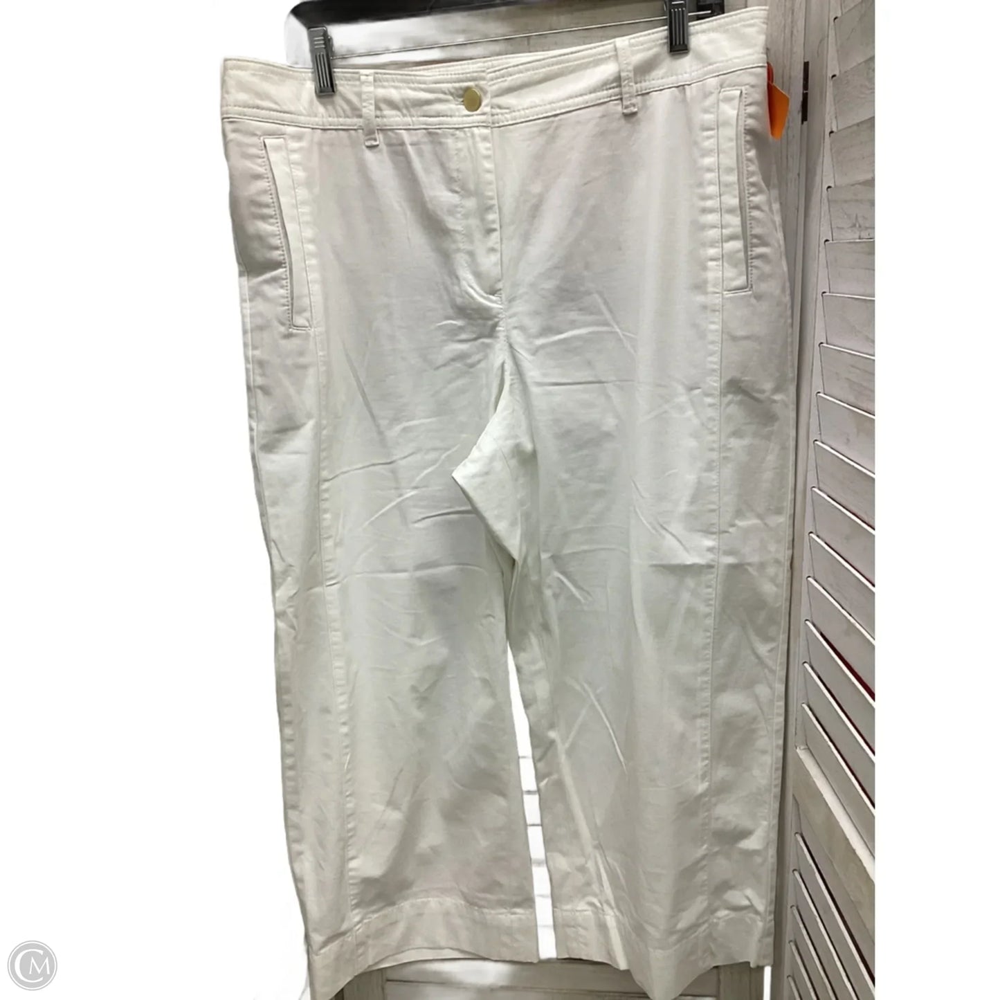 Pants Cropped By Talbots In White, Size: 14p
