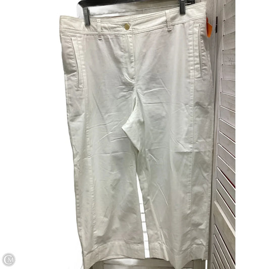 Pants Cropped By Talbots In White, Size: 14p