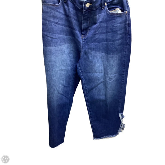 Capris By Chicos In Blue Denim, Size: 12