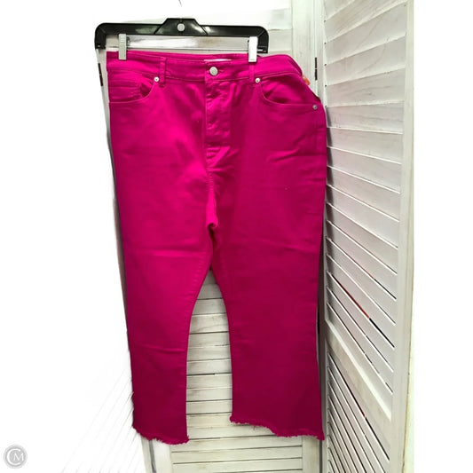 Pants Cropped By Loft In Pink, Size: 14
