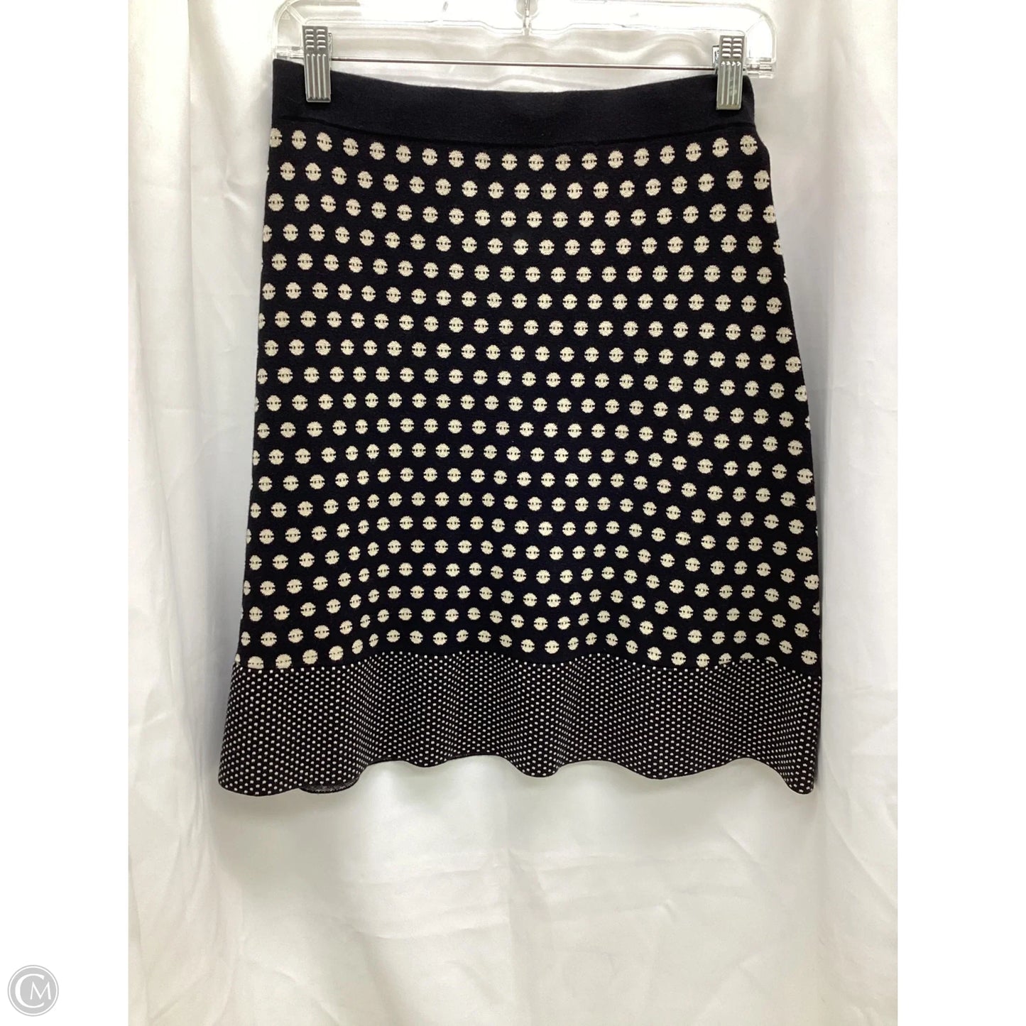 Skirt Midi By Clothes Mentor In Black & Cream, Size: 0