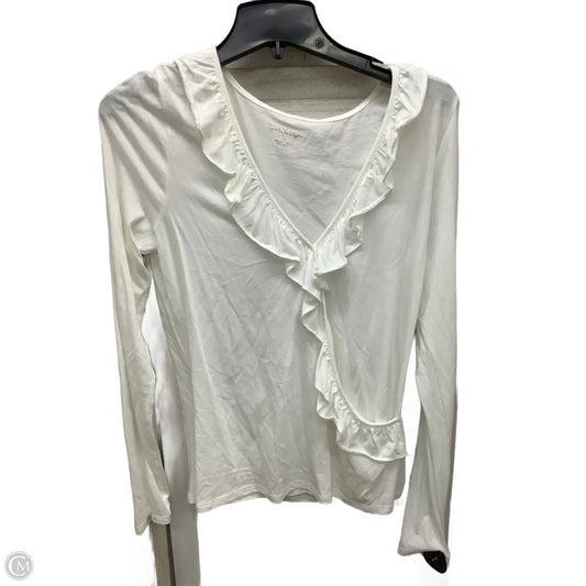 Top Long Sleeve Designer By Lilly Pulitzer In White, Size: M