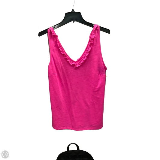 Top Sleeveless Designer By Lilly Pulitzer In Pink, Size: L