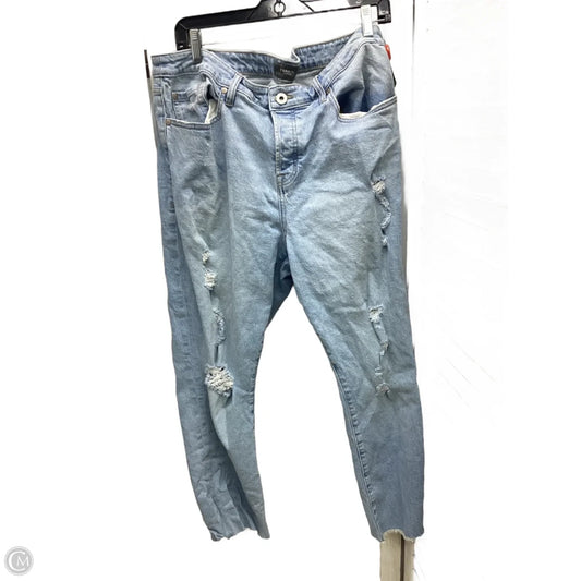 Jeans Straight By Torrid In Blue Denim, Size: 16