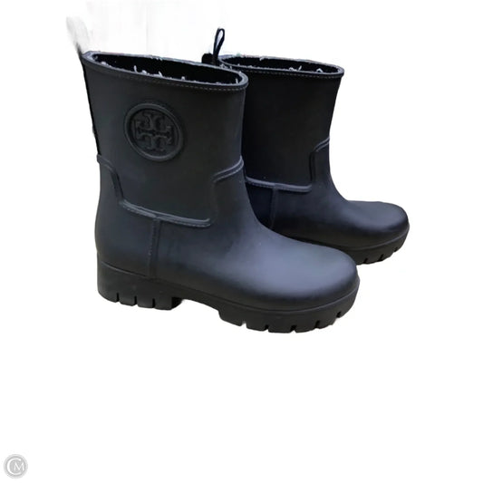 Boots Designer By Tory Burch In Black, Size: 8