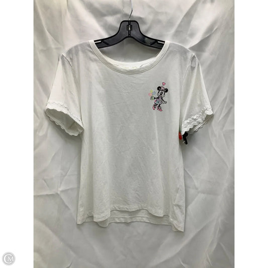 Top Short Sleeve Designer By Lilly Pulitzer In White, Size: M