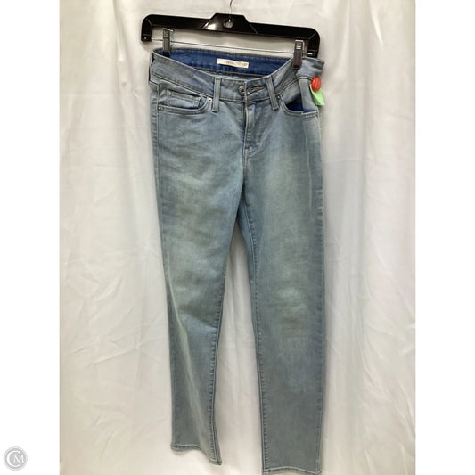 Jeans Skinny By Levis In Blue, Size: 4