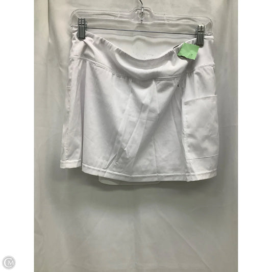 Skort By Clothes Mentor In White, Size: L