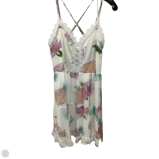 Dress Casual Midi By Xhilaration In Floral Print, Size: S