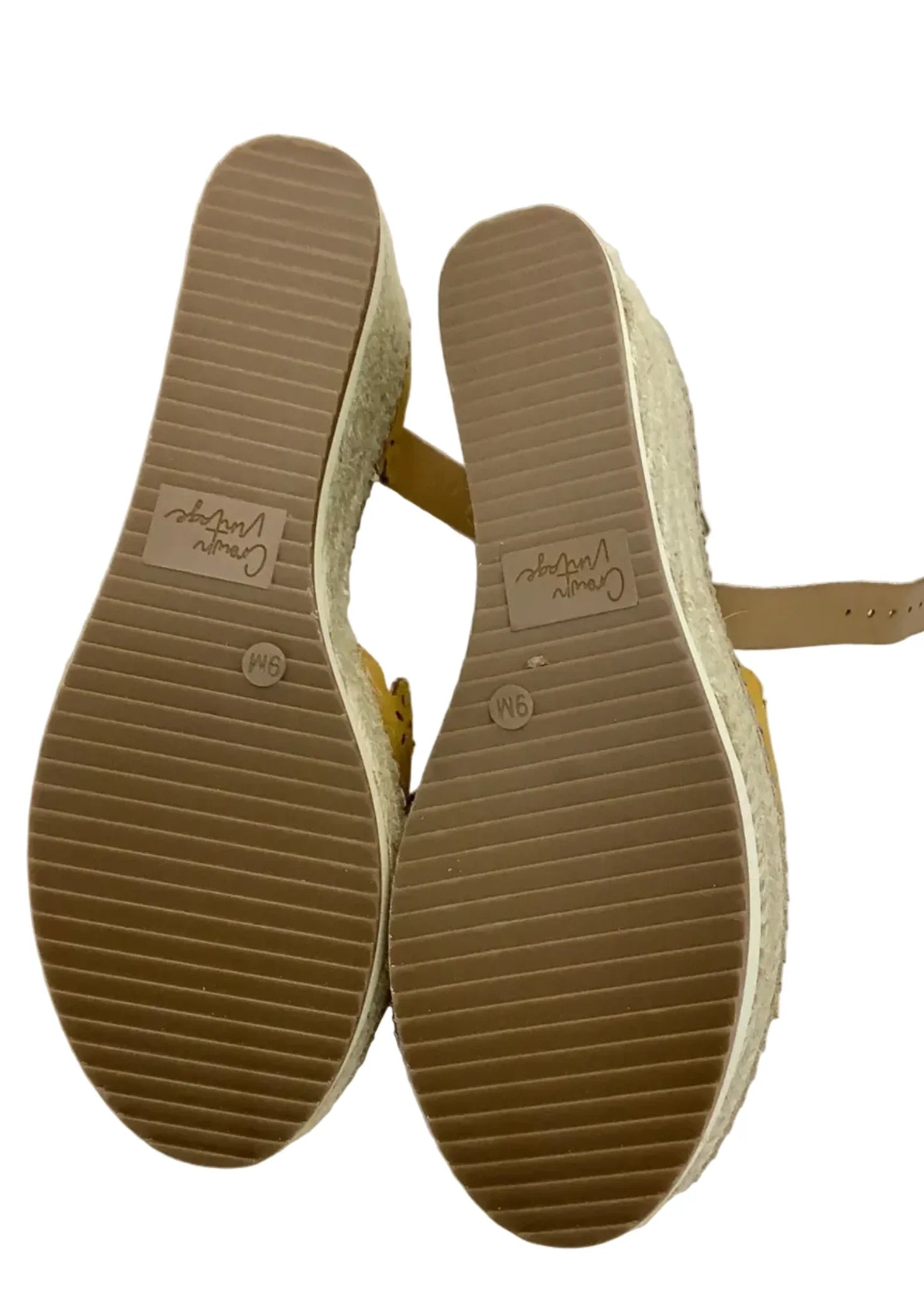 Sandals Heels Wedge By Crown Vintage In Tan, Size: 9