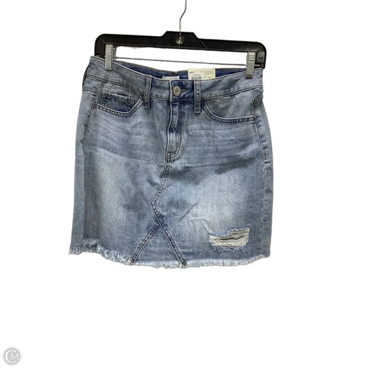 Skirt Midi By So In Blue Denim, Size: 8