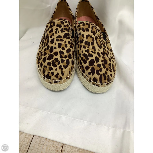 Shoes Flats By Clothes Mentor In Animal Print, Size: 8.5