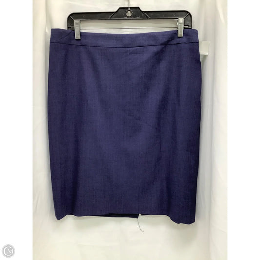 Skirt Midi By Banana Republic In Blue, Size: 14