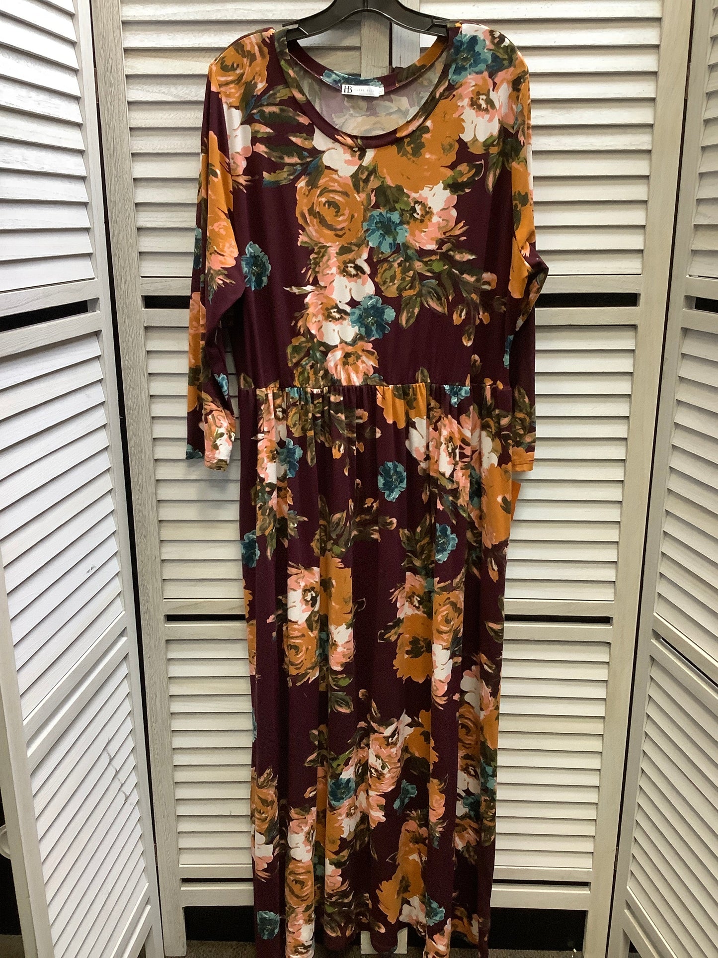 Dress Casual Maxi By Clothes Mentor In Floral Print, Size: 3x