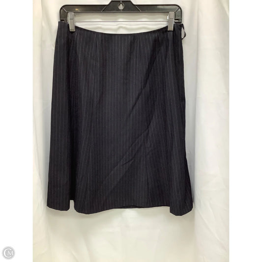 Skirt Midi By Calvin Klein In Striped Pattern, Size: 8