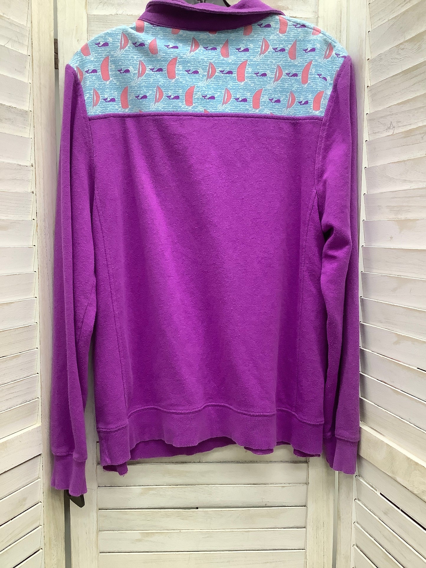 Purple Sweatshirt Collar Simply Southern, Size M