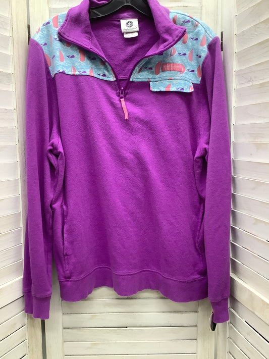 Purple Sweatshirt Collar Simply Southern, Size M