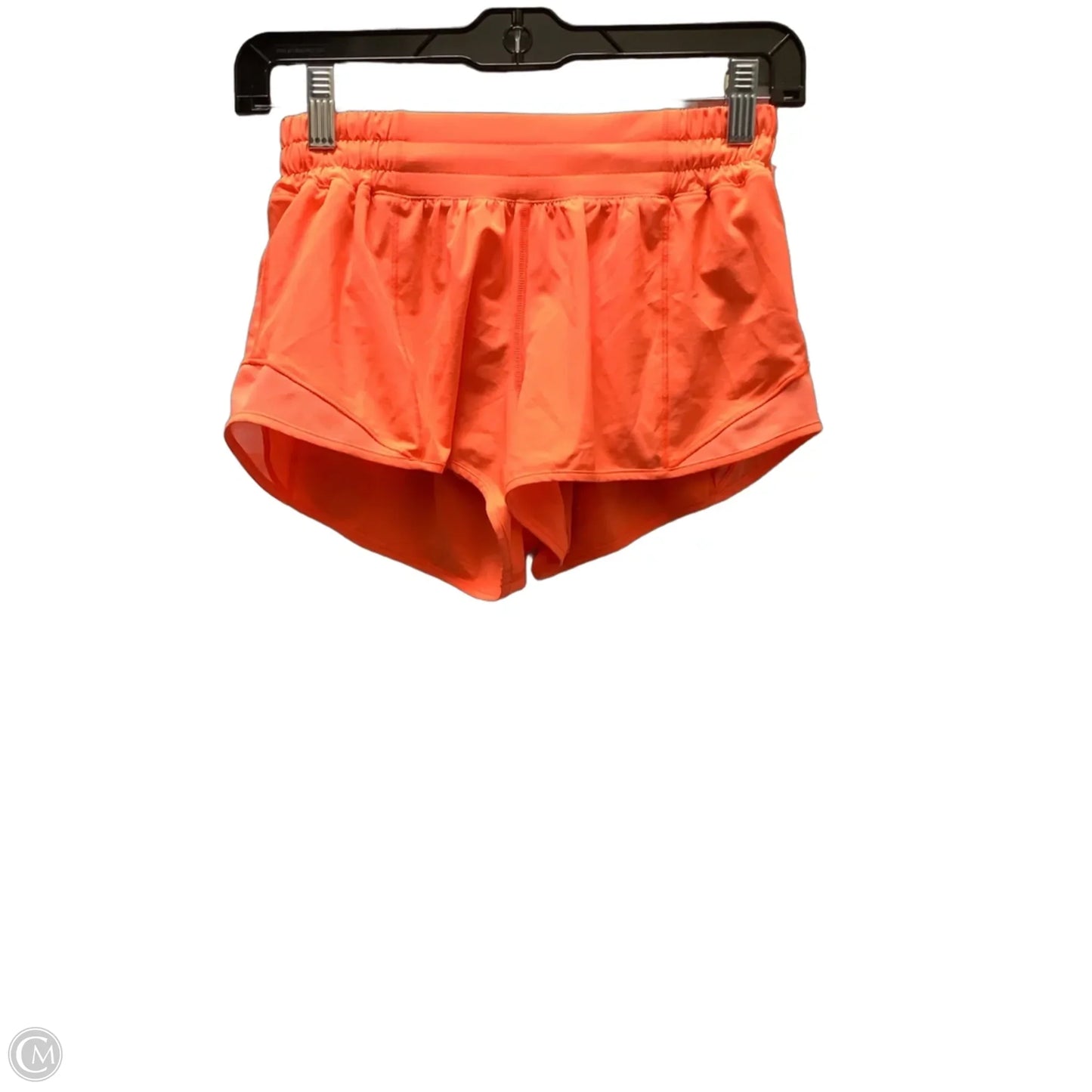 Athletic Shorts By Lululemon In Orange, Size: 4
