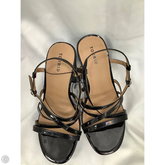 Sandals Heels Platform By Torrid In Black, Size: 10.5
