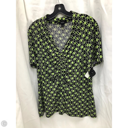Top Short Sleeve By Alfani In Multi-colored, Size: 3x