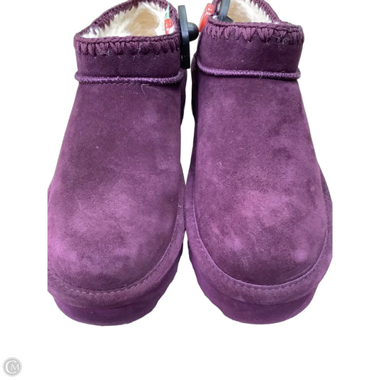 Boots Ankle Flats By Bearpaw In Purple, Size: 10.5
