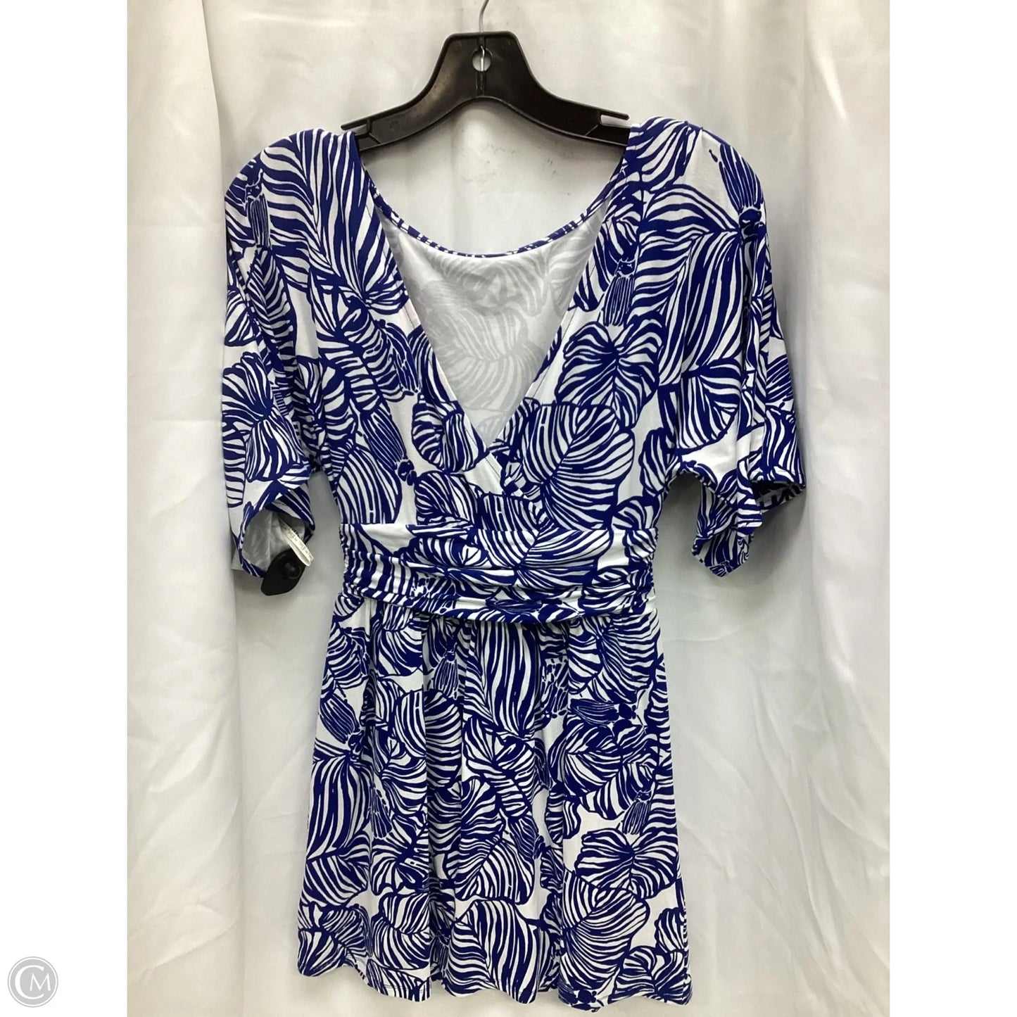 Dress Designer By Lilly Pulitzer In Blue & White, Size: Xxs