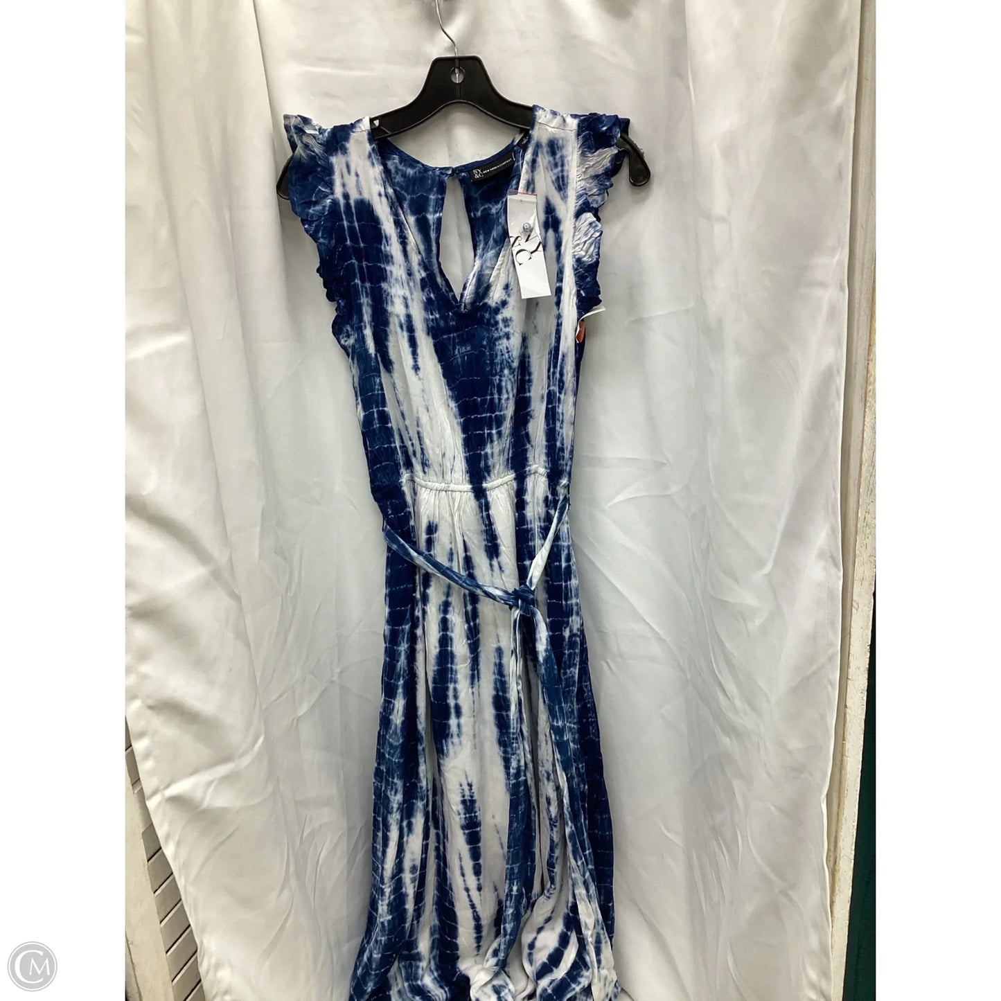 Dress Casual Maxi By New York And Co In Blue & White, Size: S