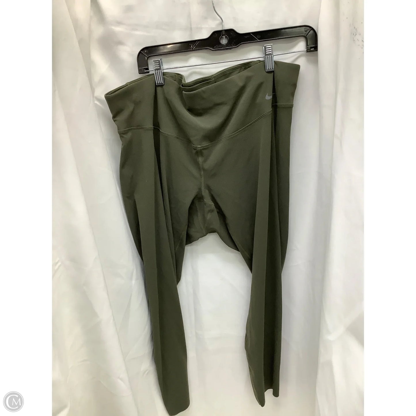 Athletic Capris By Nike In Green, Size: 1x