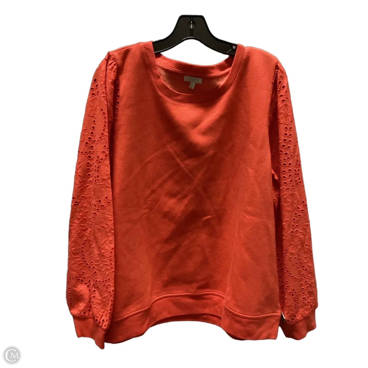 Top Long Sleeve By Talbots In Orange, Size: Xl