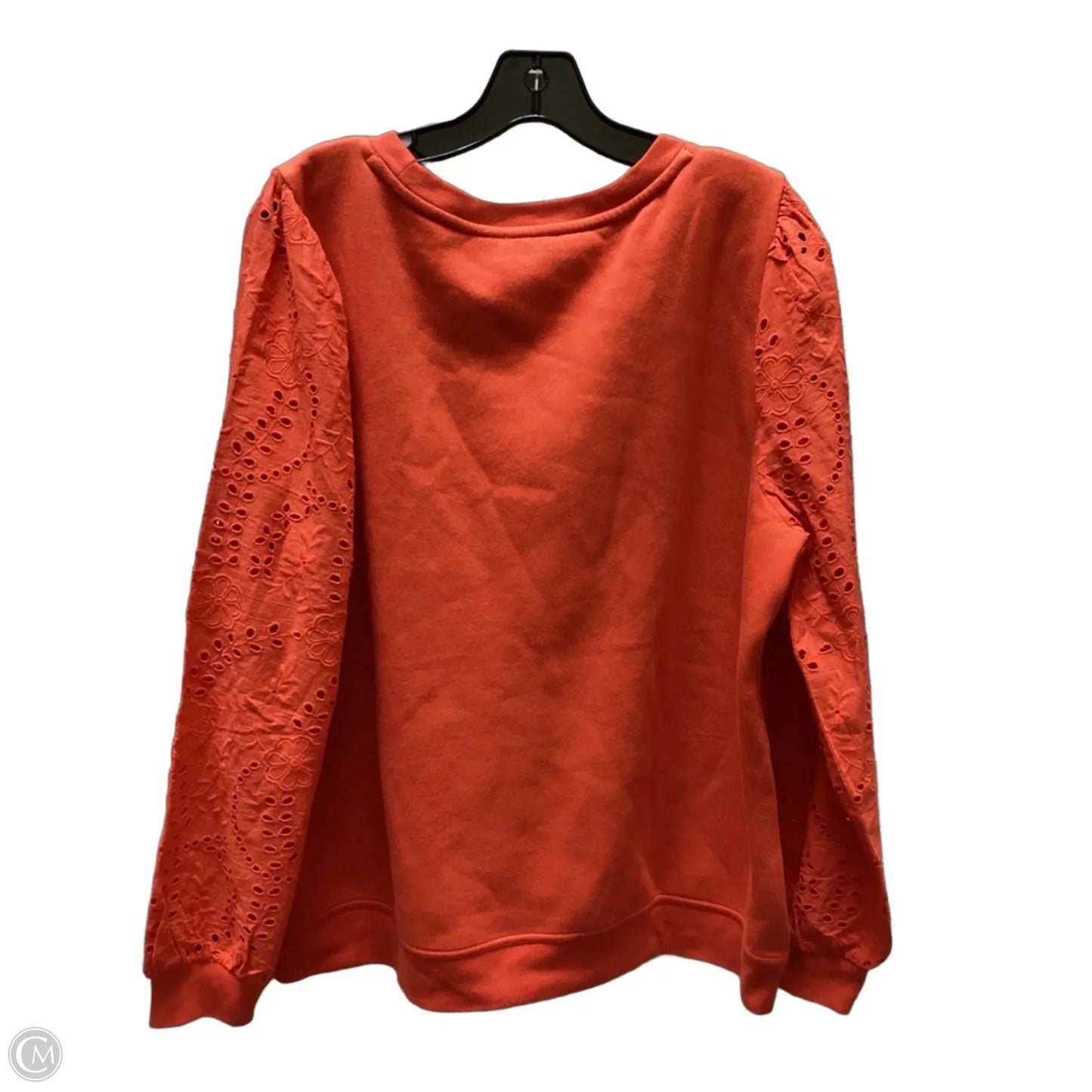 Top Long Sleeve By Talbots In Orange, Size: Xl